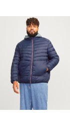 Ανδρικό Μπουφάν Plus Size Jack & Jones Jjesprint Collar Noos PLS 12259005 Navy Blue