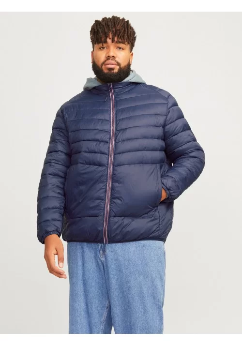 Ανδρικό Μπουφάν Plus Size Jack & Jones Jjesprint Collar Noos PLS 12259005 Navy Blue