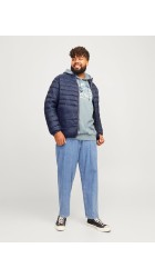Ανδρικό Μπουφάν Plus Size Jack & Jones Jjesprint Collar Noos PLS 12259005 Navy Blue