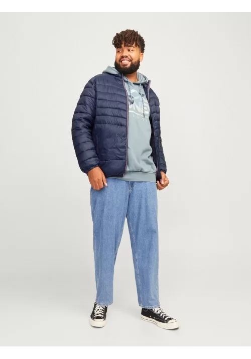 Ανδρικό Μπουφάν Plus Size Jack & Jones Jjesprint Collar Noos PLS 12259005 Navy Blue