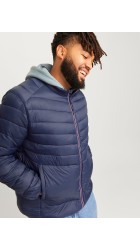 Ανδρικό Μπουφάν Plus Size Jack & Jones Jjesprint Collar Noos PLS 12259005 Navy Blue