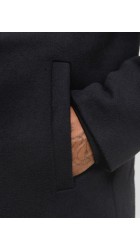 Ανδρικό Παλτό Jack & Jones JJEDetroit Peacoat Styd 12295099 Μαύρο