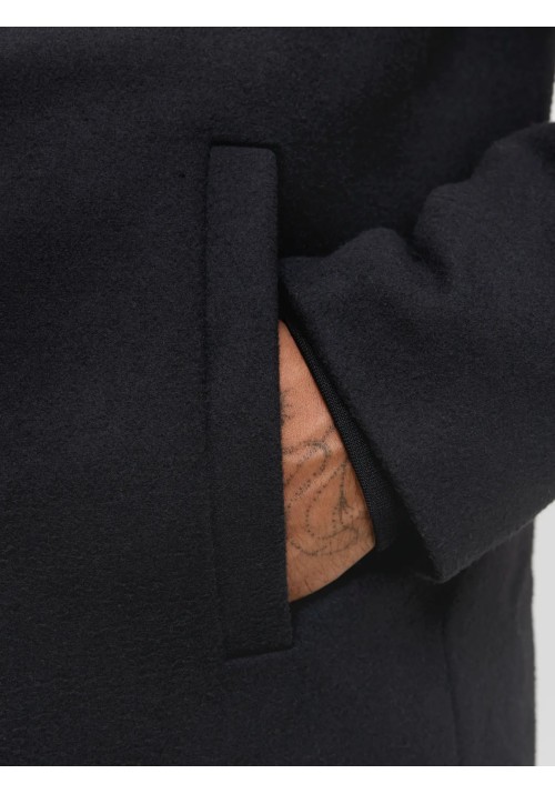 Ανδρικό Παλτό Jack & Jones JJEDetroit Peacoat Styd 12295099 Μαύρο