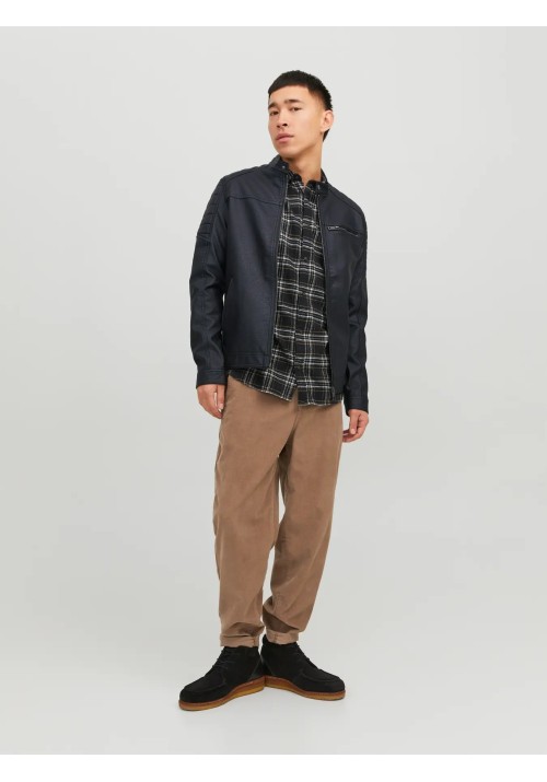 Ανδρικό Μπουφάν JJRocky  Jacket Noos 12147218 Μαύρο