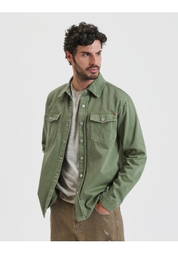 Ανδρικό Πουκάμισο Overshirt Gianni Lupo GL6292Q Λαδί