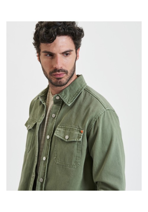 Ανδρικό Πουκάμισο Overshirt Gianni Lupo GL6292Q Λαδί
