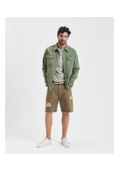 Ανδρικό Πουκάμισο Overshirt Gianni Lupo GL6292Q Λαδί Ανδρικό Πουκάμισο Overshirt Gianni Lupo GL6292Q Λαδί