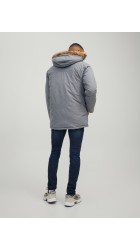 Ανδρικό Μπουφάν Παρκά Jack & Jones 12211773 Γκρι