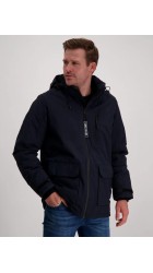 Ανδρικό Μπουφάν Παρκά με Κουκούλα  Cars Jeans Harrow 6057212 Μπλε