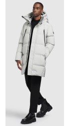 Ανδρικό Μπουφάν Puffer Μακρύ Khujo 2209CO233-248 Clide Light Grey Γκρι