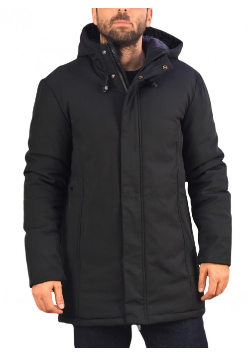 Ανδρικό Μπουφάν Παρκά Hamaki-Ho GBI1556H Μαύρο