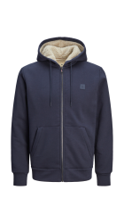 Ανδρική Φούτερ Ζακέτα Jack & Jones JPRBlumason Teddy Sweat Zip 12262125 Night Sky