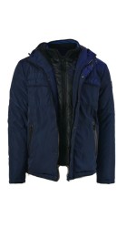 Aνδρικό Μπουφάν για Χειμώνα με Επένδυση Petrol jac 114 Αδιάβροχο Μπλε
