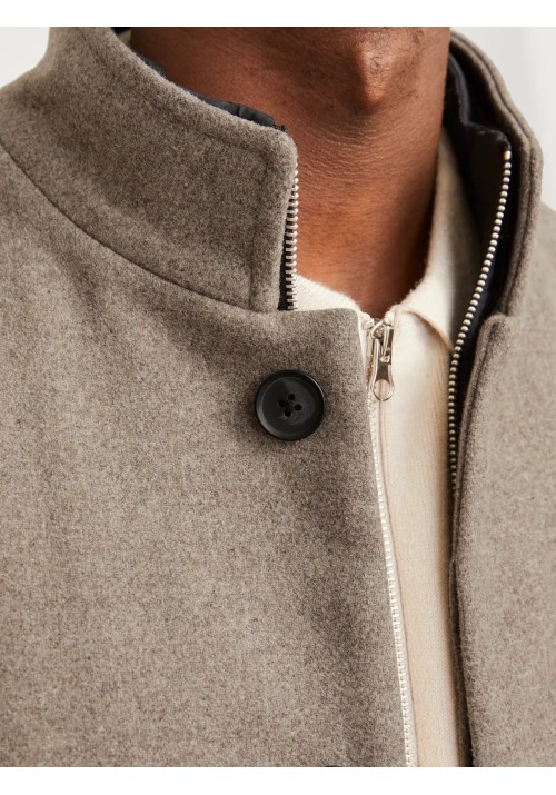 Ανδρικό Παλτό Jack & Jones JJeharrison Wool Blend Jacket SN 12258674 Greige
