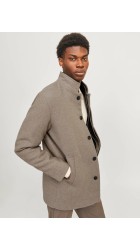 Ανδρικό Παλτό Jack & Jones JJeharrison Wool Blend Jacket SN 12258674 Greige