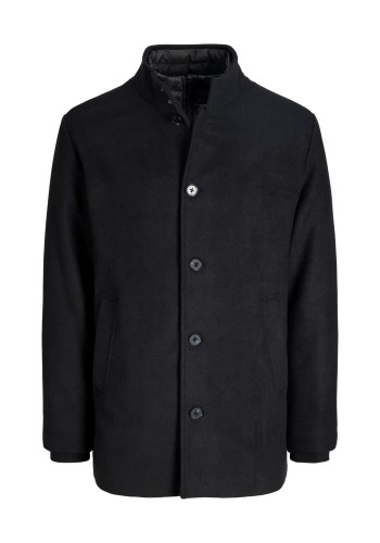 Ανδρικό Παλτό Jack & Jones JJEDetroit Coat Styd 12295108 Μαύρο