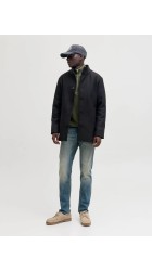 Ανδρικό Παλτό Jack & Jones JJEDetroit Coat Styd 12295108 Μαύρο