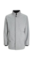 Ανδρικό Παλτό Jack & Jones JJeharrison Wool Blend Jacket SN 12258674 Light Grey Melange Ανδρικό Παλτό Jack & Jones JJeharrison Wool Blend Jacket SN 12258674 Light Grey Melange