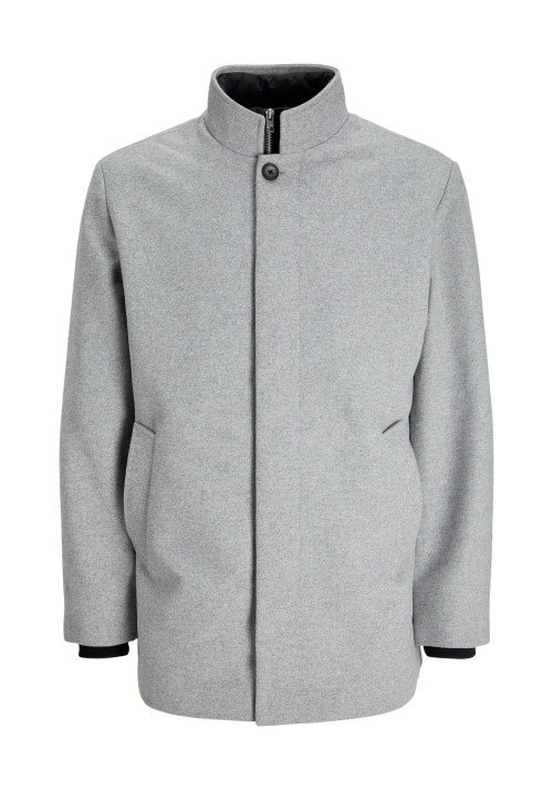 Ανδρικό Παλτό Jack & Jones JJeharrison Wool Blend Jacket SN 12258674 Light Grey Melange