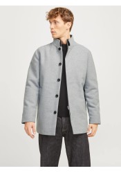 Ανδρικό Παλτό Jack & Jones JJeharrison Wool Blend Jacket SN 12258674 Light Grey Melange
