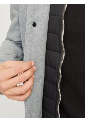Ανδρικό Παλτό Jack & Jones JJeharrison Wool Blend Jacket SN 12258674 Light Grey Melange