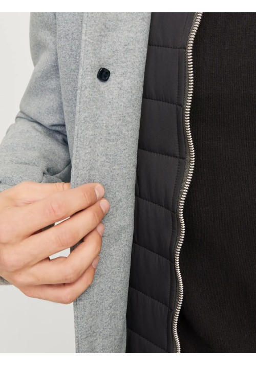Ανδρικό Παλτό Jack & Jones JJeharrison Wool Blend Jacket SN 12258674 Light Grey Melange