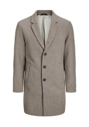 Ανδρικό Παλτό Jack & Jones JJEHarrison Wool Blend Coat SN 12263845 Greige