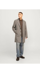 Ανδρικό Παλτό Jack & Jones JJEHarrison Wool Blend Coat SN 12263845 Greige