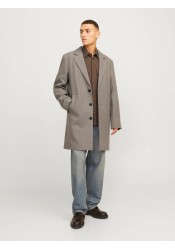 Ανδρικό Παλτό Jack & Jones JJEHarrison Wool Blend Coat SN 12263845 Greige