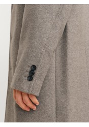 Ανδρικό Παλτό Jack & Jones JJEHarrison Wool Blend Coat SN 12263845 Greige