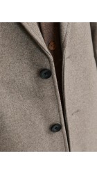 Ανδρικό Παλτό Jack & Jones JJEHarrison Wool Blend Coat SN 12263845 Greige