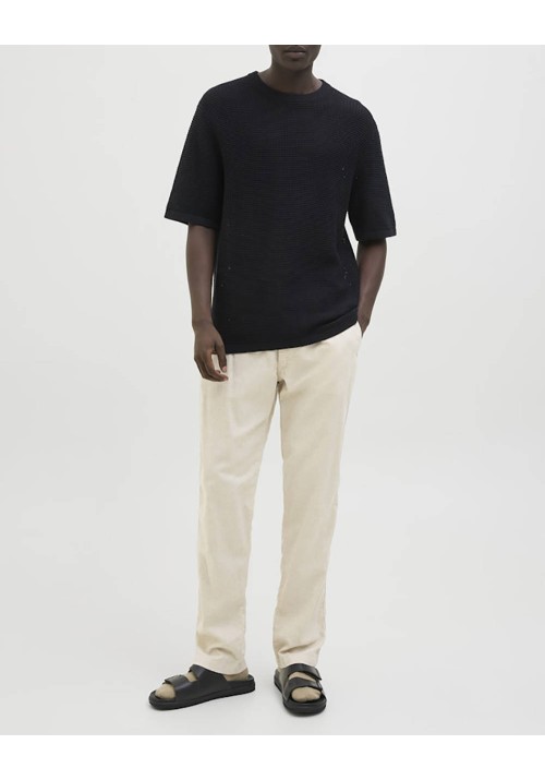 Ανδρικό Λινό Παντελόνι Jack & Jones Jpstace Breeze Jogger SN 12229699 Moonbeam