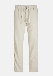 Ανδρικό Λινό Παντελόνι Jack & Jones Jpstace Breeze Jogger SN 12229699 Moonbeam Ανδρικό Λινό Παντελόνι Jack & Jones Jpstace Breeze Jogger SN 12229699 Moonbeam