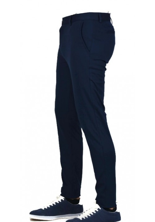 Ανδρικό Παντελόνι Chino Ελαστικό με Slim Εφαρμογή Gnious 7094-32 Νavy Μπλε