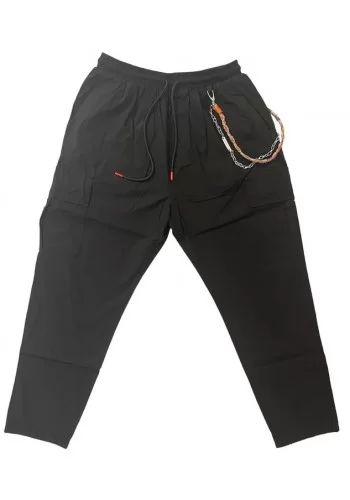 Ανδρικό Παντελόνι Cargo Gianni Lupo FJ3297-S23 Μαύρο