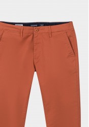 Ανδρικό Παντελόνι Chino με Slim Εφαρμογή Tiffosi 10036813-424 Πορτοκαλί