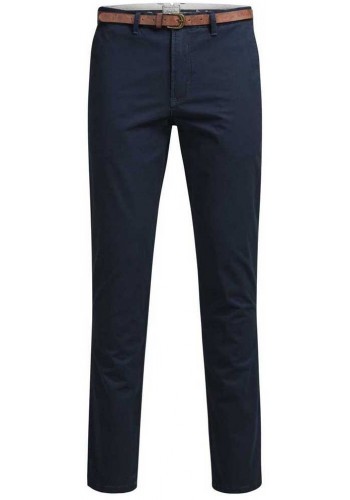 Ανδρικό Παντελόνι Chino με Κανονική Εφαρμογή Jack & Jones 12125506 Navy Μπλε