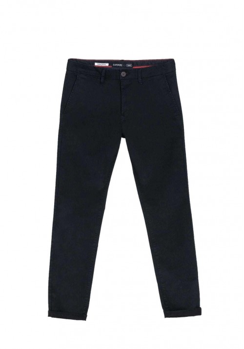 Ανδρικό Παντελόνι Chino με Slim Εφαρμογή Tiffosi 10036813-790 Μπλε