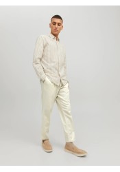 Ανδρικό Λινό Παντελόνι Jack & Jones Jpstace Breeze Jogger SN 12229699 Moonbeam