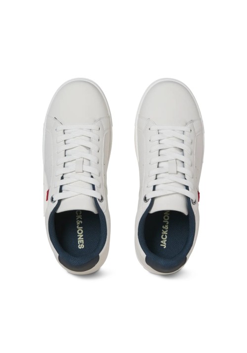 Ανδρικά Παπούτσια Sneakers Jack & Jones Jfwcardiff Pu Ln 12286683 White