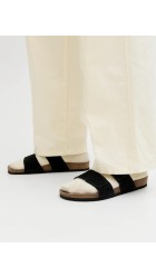 Ανδρικές Σαγιονάρες  Jack & Jones JFWMall TA Suede Sandal 12292918 Μαύρες