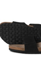 Ανδρικές Σαγιονάρες  Jack & Jones JFWMall TA Suede Sandal 12292918 Μαύρες