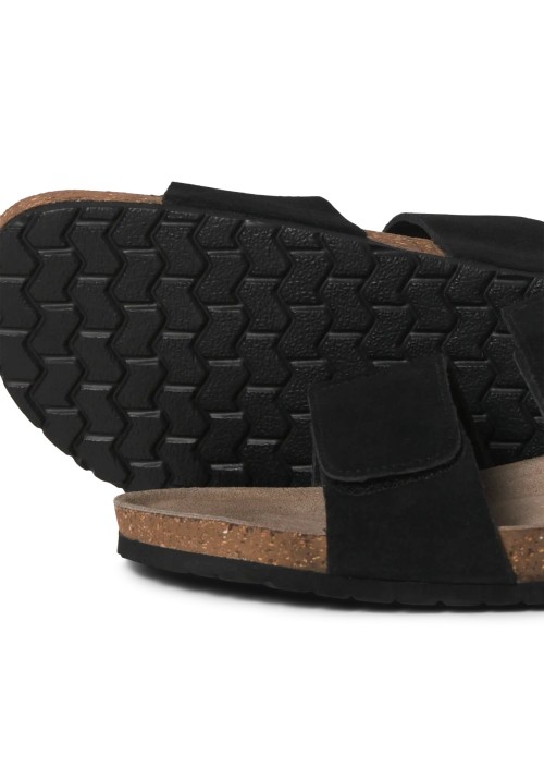 Ανδρικές Σαγιονάρες  Jack & Jones JFWMall TA Suede Sandal 12292918 Μαύρες