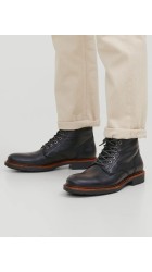 Ανδρικά Μποτάκια Jack & Jones JFWTanner Leather Boot SN 12215613 Anthracite