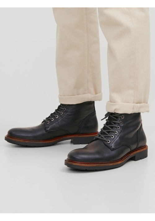 Ανδρικά Μποτάκια Jack & Jones JFWTanner Leather Boot SN 12215613 Anthracite