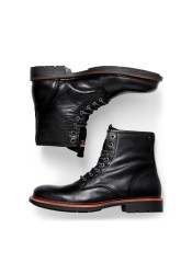 Ανδρικά Μποτάκια Jack & Jones JFWTanner Leather Boot SN 12215613 Anthracite