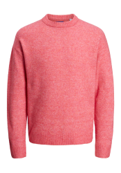 Ανδρικό Πλεκτό Jack & Jones Jrollie Knit Crew Neck SN 12215468 Fuchsia Rose