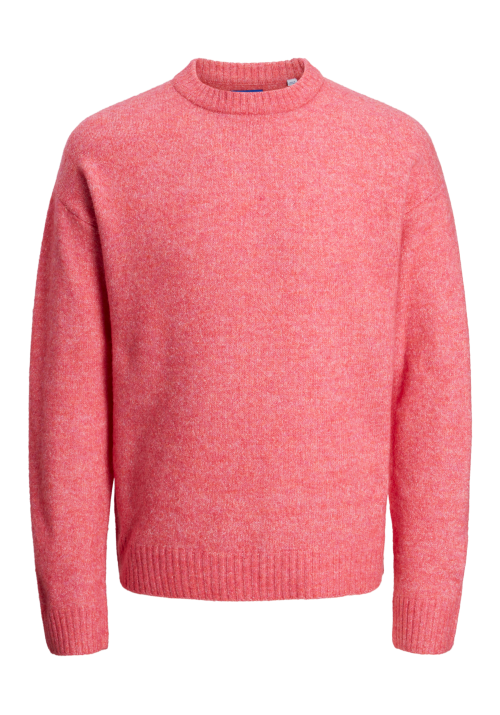 Ανδρικό Πλεκτό Jack & Jones Jrollie Knit Crew Neck SN 12215468 Fuchsia Rose