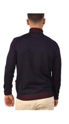 Ανδρικό Πουλόβερ Ζιβάγκο Hamaki-Ho M13048H Dolcevita Μπορντό