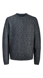 Ανδρικό Πλεκτό Jack & Jones JPRLAWilson Knit Crew Neck STYD 12286140 Night Sky Melange